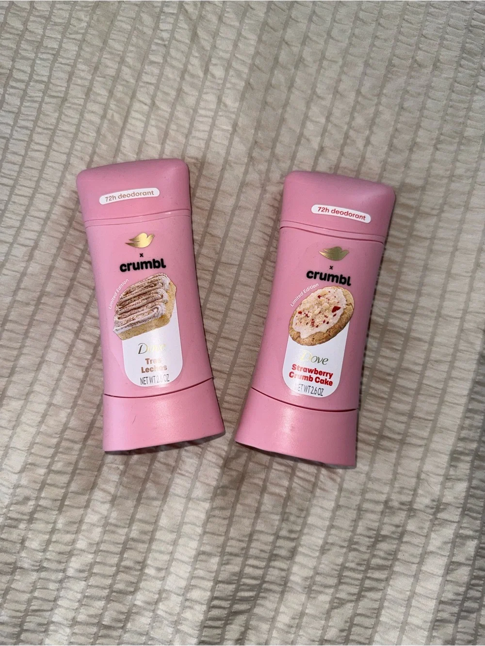 NEW! Lot of 2 Dove x Crumbl Deodorants